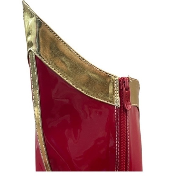 Costume Platform Boots-RED GOLD - Picture 10 of 16